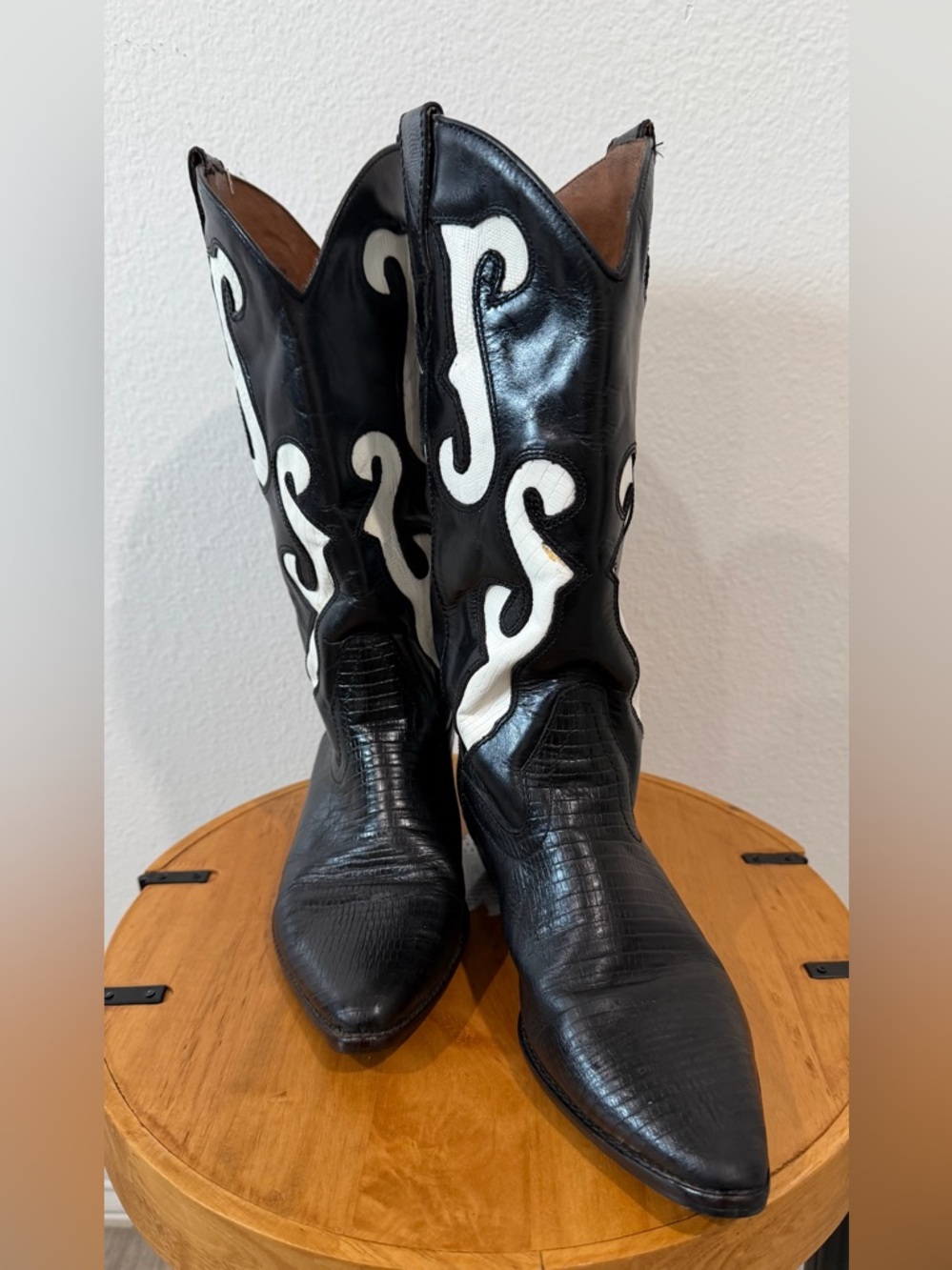 Y2K Vintage Nine West Ronnee 90s Cowboy Boot leather size 7.5
